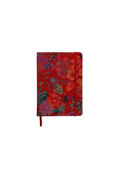 Clairefontaine Notebook Coperta Moale Piele, A5, 144 Pagini, Celeste, Rosu