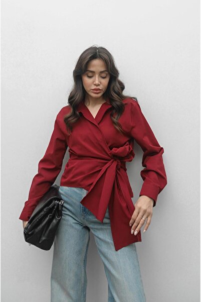 Havoş Burgundy Tie Shirt