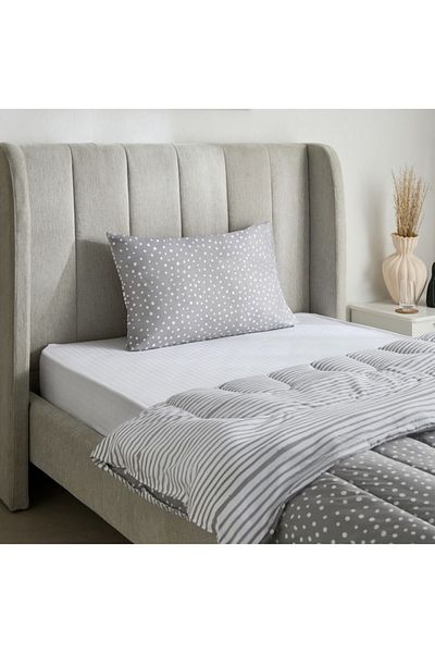 Home Box Ontario 2-Piece Clove Printed Microfiber Twin Comforter Set 160x220 cm