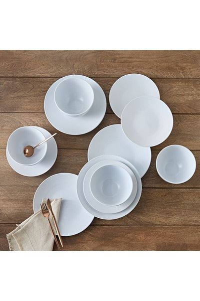 Home Box Elegenza Swirl 12-Piece Dinner Set - Serves 4