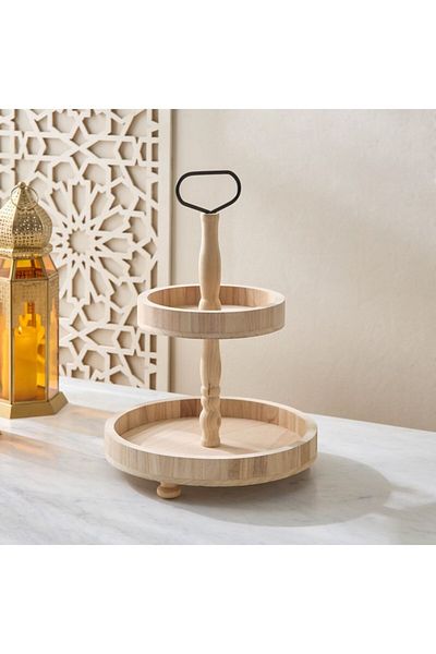 Home Box Paulownia Wooden Handle Plate