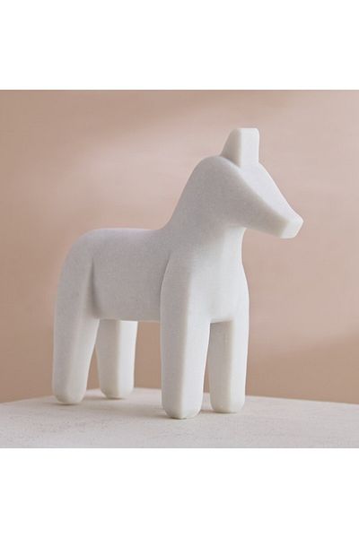 Home Box Verdant Polyresin Horse Accent 19.3x6.5x19.5 cm