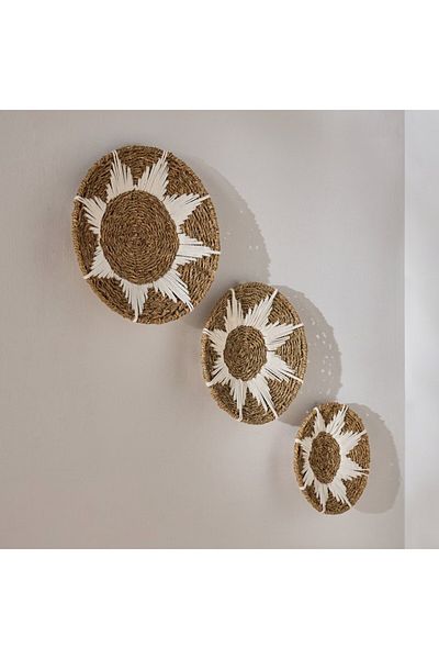 Home Box Belmonte 3-Piece Seagrass Wall Decor Set