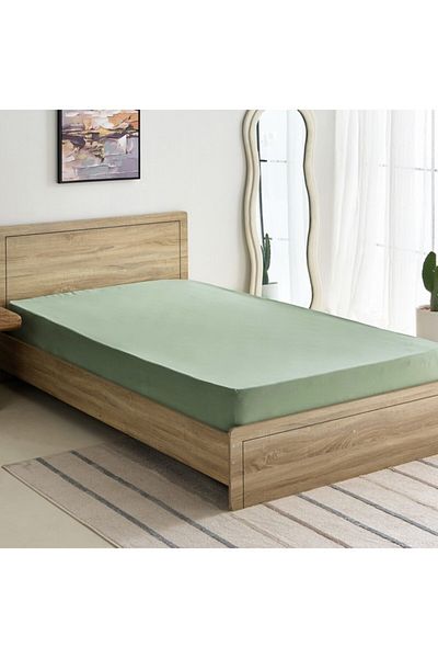 Home Box Derby Solid Microfiber Single Fitted Sheet 90x190+20 cm