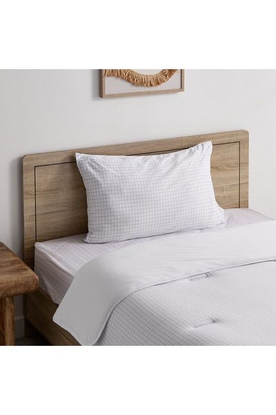 Home Box Ferum 2-Piece Stripe Microfiber Jersey Twin Comforter Set 160x220 cm