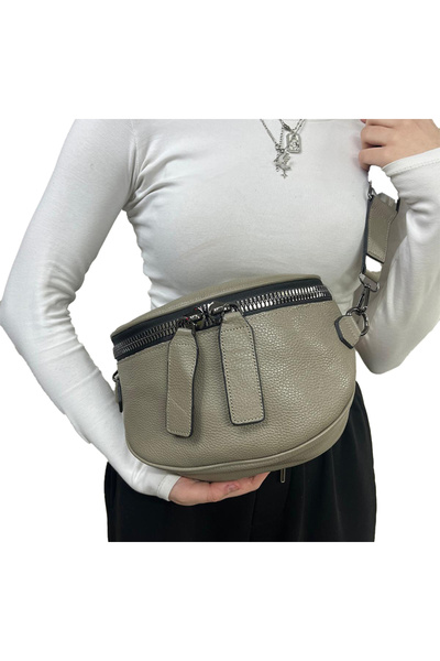 HBS 100% Real Leather Waist Bag(Bady Bag)