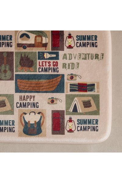 Home Box Adventurer Gwen Camp Memory Foam Bath Mat with PVC 40x60 cm