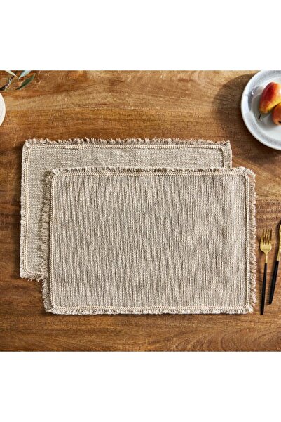 Home Box Naturio Slub 2-Piece Table Placemat 33x48 cm