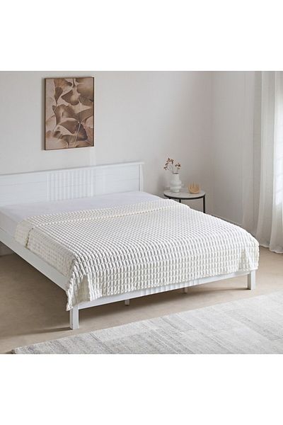 Home Box Delft Jacquard Flannel Queen Blanket 200x220 cm