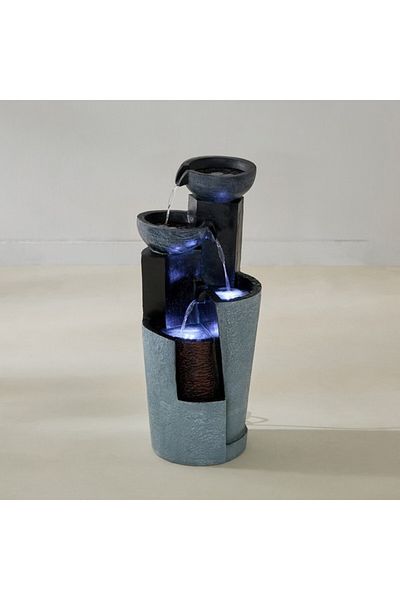 Home Box Adele 4-Pot Fountain with LED 32x32x78.5 cm