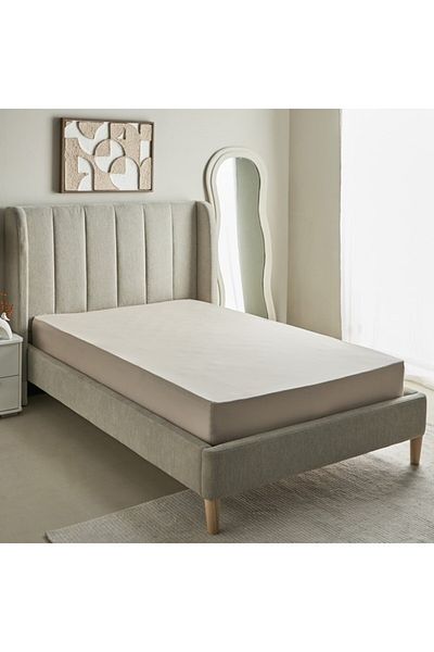 Home Box Purely-percale 300TC Single Fitted Sheet 90x200+36 cm