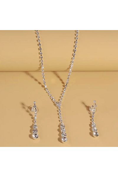 OzzTakı Waterway Necklace Earring Set