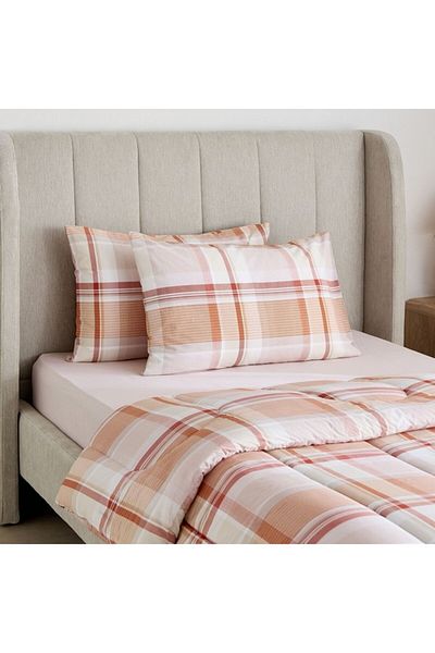 Home Box Madison Hazel 3-Piece Cotton Printed Twin Comforter Set 160x220 cm