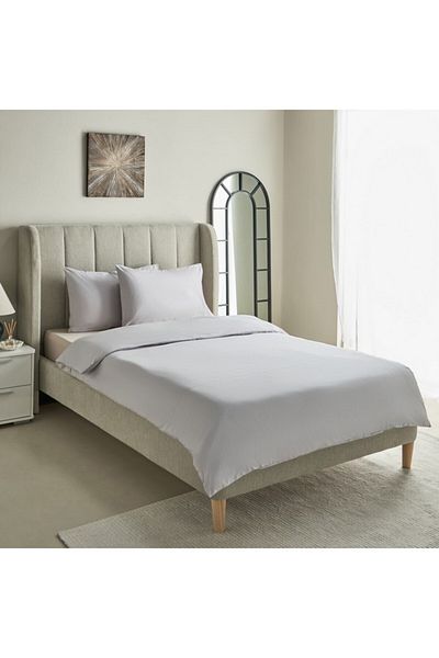 Home Box Purely-percale 3-Piece 300TC Percale Twin Duvet Quilt Cover Set 150x220 cm