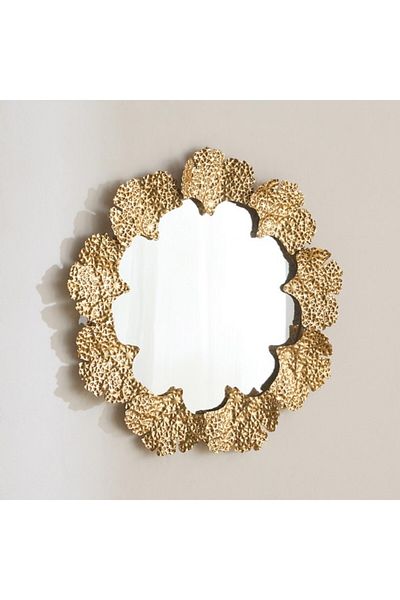 Home Box Delp Premium Heavy Duty Metal Textured Wall Mirror 66x64.8x3.8 cm