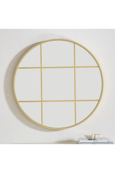 Home Box Costello Windowpane Mirror 80x80x3 cm