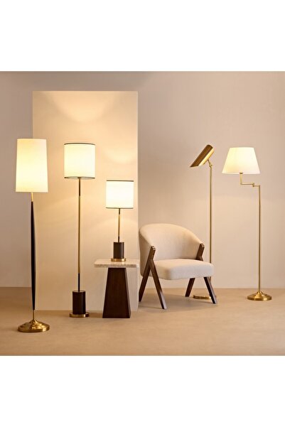 Home Box مصباح أرضي معدني من رولينز بغطاء معدني 160 سم