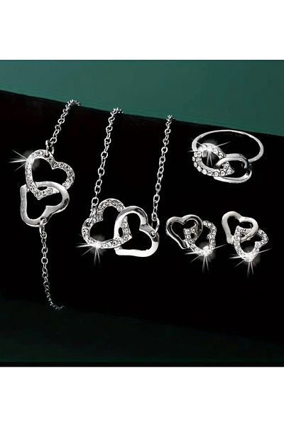 OzzTakı Our Hearts Are One Jewelry Set