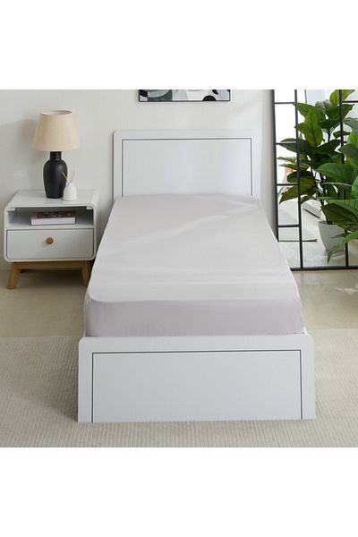 Home Box Purely-percale 300TC Single Fitted Sheet 90x200+36 cm