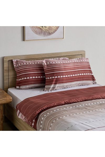 Home Box طقم غطاء لحاف مزدوج من 3 قطع من الألياف الدقيقة المطبوعة من ميا صوفيا، مقاس 150×220 سم