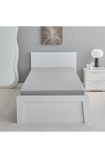 Home Box Hamilton Stripe Satin Cotton Single Fitted Sheet 90x200+36 cm