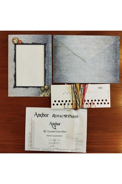 Anchor DIY Greeting Card Cross Stitch Embroidery Kit 21X14.8Cm