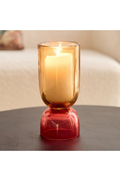 Home Box حامل شموع من الزجاج من موتن هوريكان مقاس 10x10x23 سم