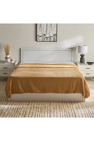 Home Box Serene Waffle Double Layer Queen Blanket 200x220 cm