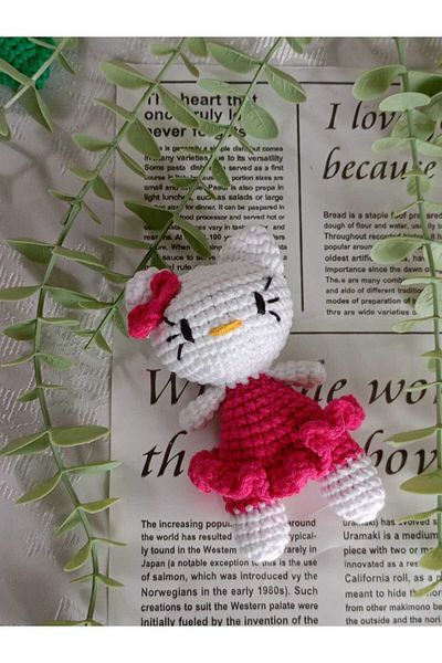 designbyoykum Amigurumi Organic Knitted Animal Toy Sleeping Companion (Raccoon, Hello Kitty, Teddy Bear)
