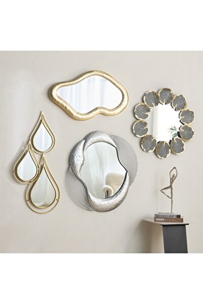 Home Box Delp Premium Heavy Duty Metal Petals Wall Mirror 68.6x71.1x3.8 cm