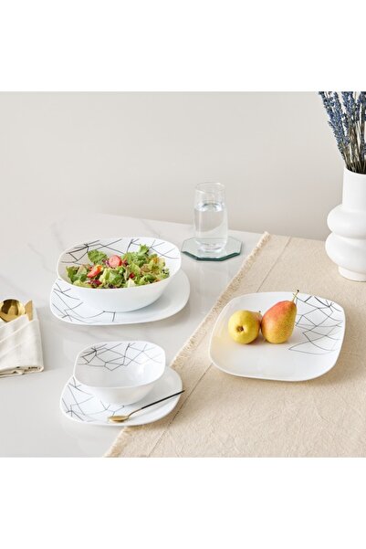 Home Box Crackle Opalware Dinner Plate 28 cm