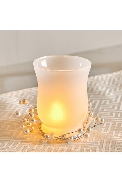 Home Box Ruse Glass Embellished Candleholder 9x9x11 cm