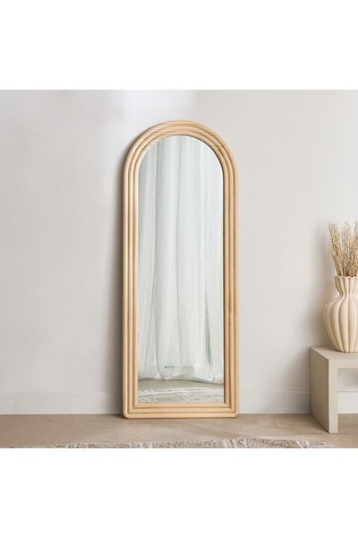 Home Box Lekisa Pine Wood Floor Mirror 130x50 cm