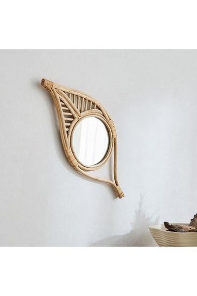 Home Box Boho Bliss Decorative Leaf Mirror 54x4x23 cm