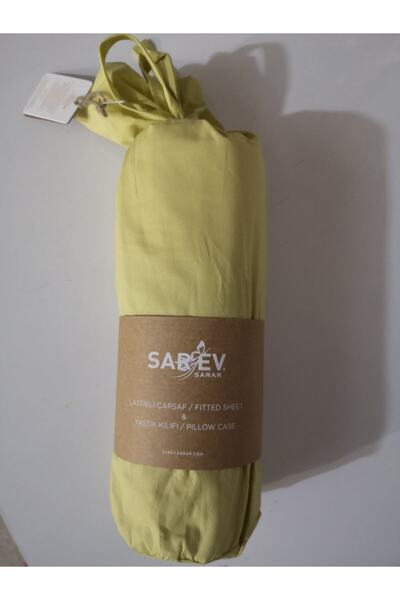 Sarev 160 X 200 Cm Çift Kişilik Hardal Fitted Çarşaf Seti