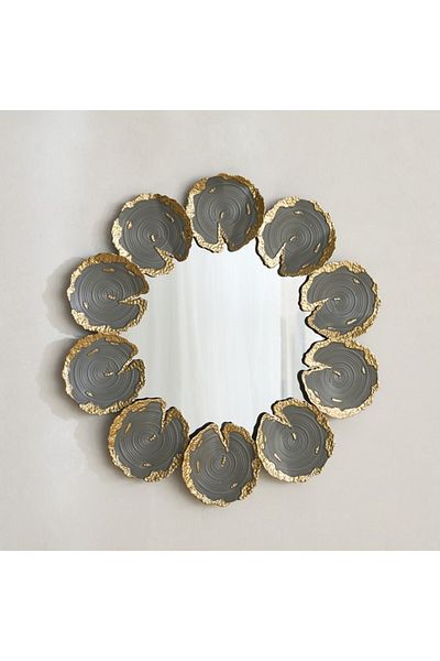 Home Box Delp Premium Heavy Duty Metal Petals Wall Mirror 68.6x71.1x3.8 cm
