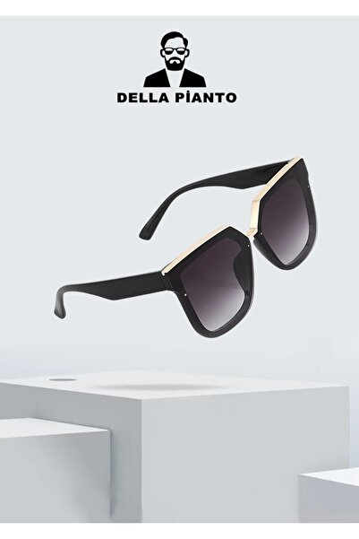 Della Pianto Women's Oversize Black Sunglasses