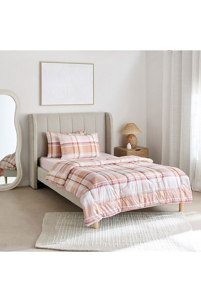 Home Box Madison Hazel 3-Piece Cotton Printed Twin Comforter Set 160x220 cm