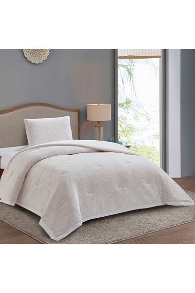 Home Box Bern Miass 2-Piece Micromilk Velvet Flannel Twin Comforter Set 150x220 cm