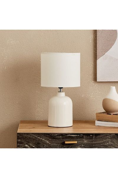 Home Box Clarc Ceramic Table Lamp 18x18x32 cm
