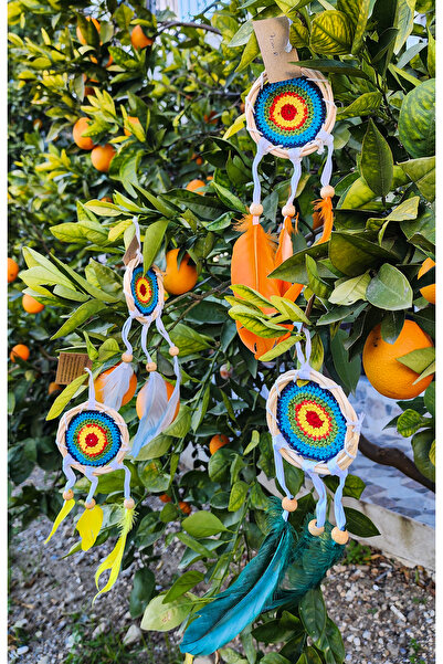 Rota Hediyelik Araba Süsü Rüya Kapanı Dreamcatcher Dikiz Aynası Süs Duvar Dek...