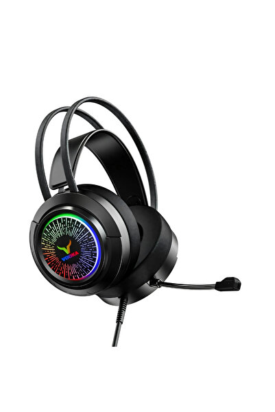VOOKA Oyuncu Kulaklık VK-1 Gaming Headset 7.1 Usb RGB 50mm Surround Ses Profesyonel Kulaklık