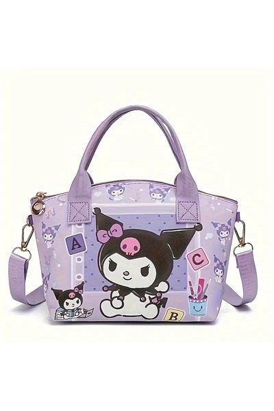 bundle island Children's Shoulder Bag with Kuromi Figure Small Size Krm5321
