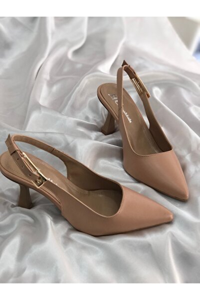 Hg Ayakkabı JAKA ТЪМНО БЕЖОВИ КОЖЕНИ ОБУВКИ С КАТАРАЖКИ 8 СМ НА ТОК