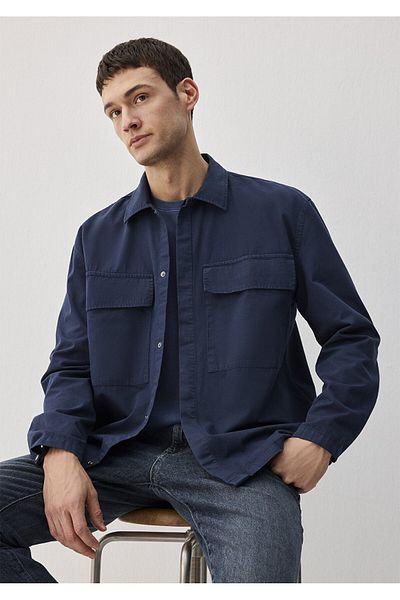 Mavi Μπλε ναυτικό πουκάμισο Loose Fit / Loose Relaxed Fit 0211076 -70497