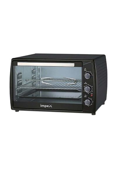 İMPEX Electric Oven 63Ltr Rotisserie Function, Temp 100-250°C, 60-Min Timer, 6 Heating Level 2200W OV2903