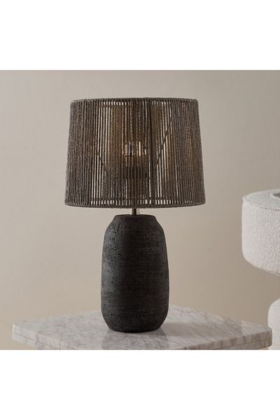 Home Box Nash Terracotta Base Table Lamp with Specialty Shade 28x45 cm