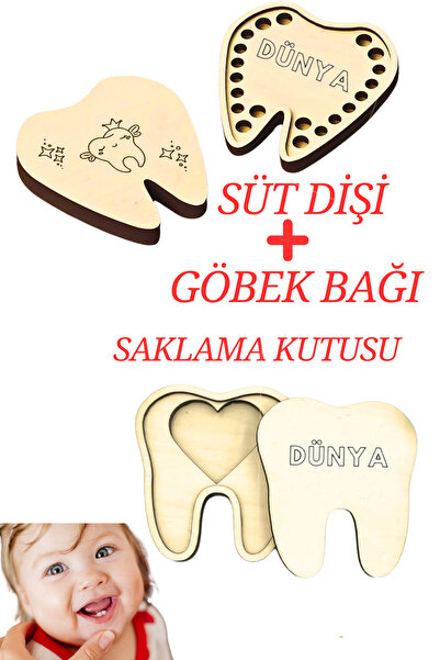 LERİS DESİGN صندوق تخزين خشبي لربطة عنق الرحم للفتيات والأولاد، صندوق تذكاري،...