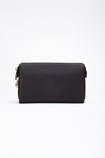 Niki Leather Портфолио с цип от естествена кожа Blanc