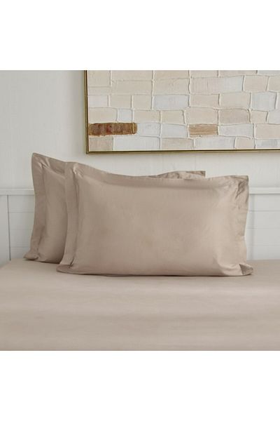 Home Box Opulent Luxe 2-Piece Cotton Solid Pillow Case Set 50x75 cm